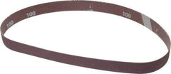 Norton - 1" Wide x 30" OAL, 100 Grit, Aluminum Oxide Abrasive Belt - Aluminum Oxide, Fine, Coated, X Weighted Cloth Backing, Series R283 - Top Tool & Supply