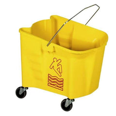 Continental - 26 Qt Plastic Bucket - Yellow - Top Tool & Supply