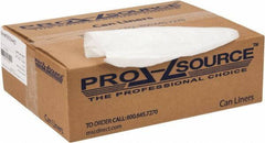 PRO-SOURCE - 0.6 mil Thick, Household/Office Trash Bags - 40" Wide x 46" High, Clear - Top Tool & Supply