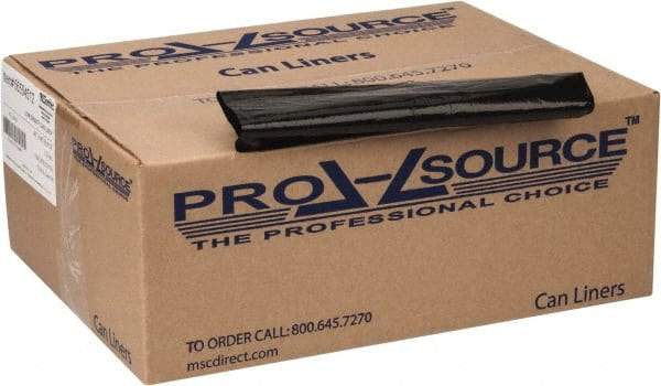 PRO-SOURCE - 1.5 mil Thick, Heavy-Duty Trash Bags - 40" Wide x 46" High, Black - Top Tool & Supply