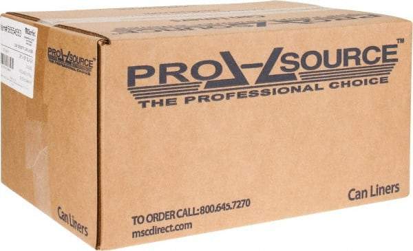 PRO-SOURCE - 2 mil Thick, Heavy-Duty Trash Bags - 38" Wide x 58" High, Black - Top Tool & Supply