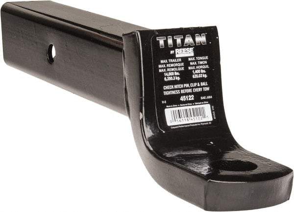 Value Collection - 12,000 Lb Capacity, 9-3/4" Long, Hitch Drawbar - Vehicle Class 5, 1-1/4" Ball Hole Diam - Top Tool & Supply