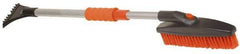 Value Collection - 42" Long Telescoping Swivel Snowbrush & Ice Scraper - Plastic/Metal - Top Tool & Supply