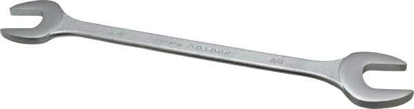 Proto - 13/16" x 7/8" Standard Extra Thin Open End Wrench - 10" OAL, Double End, Satin Finish, 15° Head Angle - Top Tool & Supply