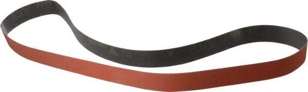 3M - 1-1/2" Wide x 60" OAL, 80 Grit, Ceramic Abrasive Belt - Ceramic, Medium, Coated, YF Weighted Cloth Backing, Wet/Dry, Series 777F - Top Tool & Supply