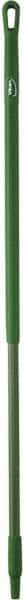 Vikan - 51 x 1-1/4" Fiberglass Squeegee Handle - European Threaded Connection, Green - Top Tool & Supply