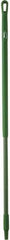 Vikan - 51 x 1-1/4" Fiberglass Squeegee Handle - European Threaded Connection, Green - Top Tool & Supply