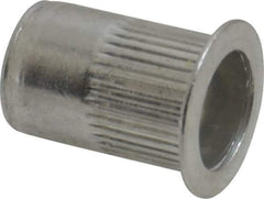 RivetKing - 0.02 to 0.13" Grip, Aluminum Standard Rivet Nut - Uncoated, Countersunk Head - Top Tool & Supply