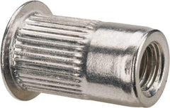 RivetKing - 0.13 to 0.225" Grip, Aluminum Standard Rivet Nut - Uncoated, Countersunk Head - Top Tool & Supply