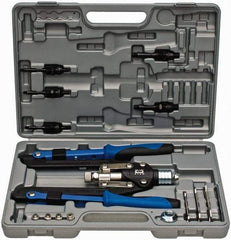 RivetKing - 1/8 to 1/4" Blind Rivet/Rivet Nut Tool Kit - Includes 5/32, 3/16, 1/4, #10-32, 1/4-20, 3/8-16, 5/16-18, Nose Pieces for Blind Rivets, Mandrels - Top Tool & Supply