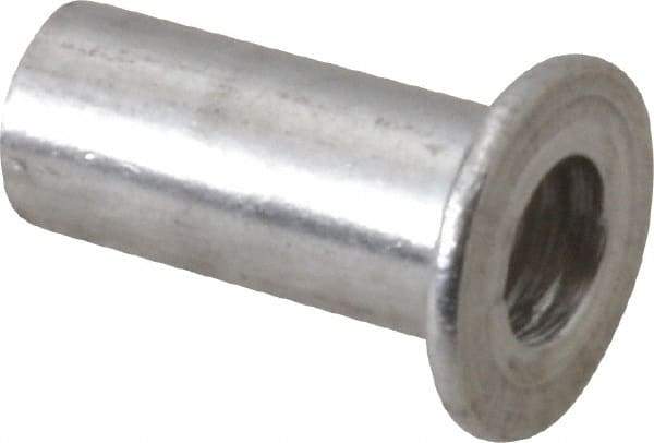 RivetKing - #8-32, 0.12 to 0.16" Grip, #2, Aluminum Standard Rivet Nut - Uncoated, Round Head - Top Tool & Supply