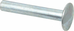 RivetKing - Size 8-30 Dome Head Steel Flush on Both Sides Blind Rivet - Steel Mandrel, 1-5/8" to 1-7/8" Grip, 5/8" Head Diam, 0.255" Min Hole Diam, 1.57" Length Under Head, 1/4" Body Diam - Top Tool & Supply