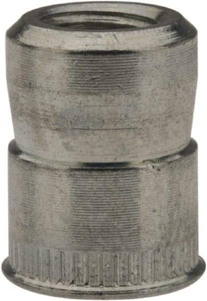 RivetKing - M6x1.00 Metric Coarse, Zinc-Plated, Steel Knurled Rivet Nut Inserts - 0.02" to 0.13" Grip, 3/8" Drill Size - Top Tool & Supply