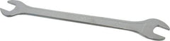 Facom - 14mm x 15mm Standard Extra Thin Open End Wrench - 8-17/64" OAL, Double End, Satin Finish, 15° Head Angle - Top Tool & Supply