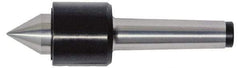 Interstate - MT1 Taper Shank Shank, 1.339" Head Diam, 200 Lb Capacity, Live Center - 6,700 Max RPM, 0.669" Point Diam, 0.79" Point Len, 200 Lb Max Workpc, Standard Point - Top Tool & Supply