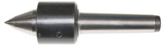 Interstate - MT2 Taper Shank Shank, 1.417" Head Diam, 594 Lb Capacity, Live Center - 6,400 Max RPM, 0.866" Point Diam, 1.33" Point Len, 594 Lb Max Workpc, Long Point - Top Tool & Supply