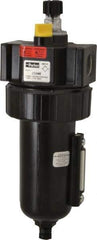 Parker - 1/2" NPT, 250 Max psi Standard Micro Mist Lubricator - Metal Bowl with Sight Glass, Zinc Body, 90 CFM, 175°F Max Temp, 3.24" Wide x 9.27" High - Top Tool & Supply