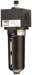 Parker - 3/4" NPT, 250 Max psi Heavy Duty Mist Lubricator - Metal Bowl with Sight Glass, Zinc Body, 240 CFM, 175°F Max Temp, 3.62" Wide x 11.81" High - Top Tool & Supply