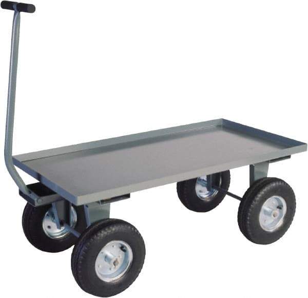 Jamco - 2,500 Lb Capacity Steel Wagon Truck - Steel Deck, 60" OAW, 21" Platform Height - Top Tool & Supply