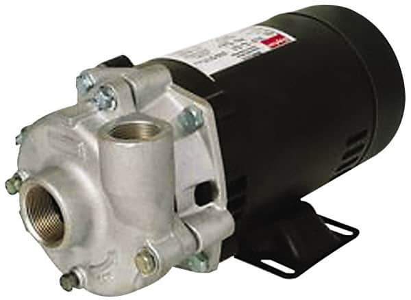 Pentair - ODP Motor, 115/208-230 Volt, 1 Phase, 1 HP, Stainless Steel Straight Pump - 1-1/4 Inch Inlet, 1-1/4 Inch Outlet, 58 Max Head psi, Stainless Steel Impeller, Viton Seal, 58 Ft. Shut Off - Top Tool & Supply