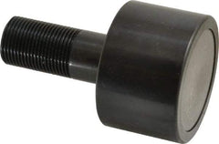 Accurate Bushing - 2-1/2" Roller Diam x 1-11/16" Width, 1" Stud Diam x 2-1/4" Length, Plain Load Roller - Steel, 1-1/2" Thread Length, 1-14 Thread, 5,120 Lb Dynamic Cap, 3,120 Lb Static Cap - Top Tool & Supply