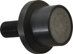 Accurate Bushing - 2" Roller Diam x 1-11/16" Width, 7/8" Stud Diam x 2" Length, Flanged Load Roller - Steel, 1-1/4" Thread Length, 7/8-14 Thread, 3,490 Lb Dynamic Cap, 2,000 Lb Static Cap - Top Tool & Supply