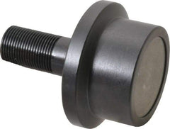 Accurate Bushing - 2-1/2" Roller Diam x 1-11/16" Width, 1" Stud Diam x 2-1/4" Length, Flanged Load Roller - Steel, 1-1/2" Thread Length, 1-14 Thread, 5,120 Lb Dynamic Cap, 3,120 Lb Static Cap - Top Tool & Supply