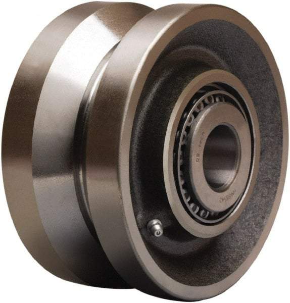 Hamilton - 6 Inch Diameter x 3 Inch Wide, Forged Steel Caster Wheel - 4,500 Lb. Capacity, 3-1/4 Inch Hub Length, 1-15/16 Inch Axle Diameter, Plain Bore Bearing - Top Tool & Supply