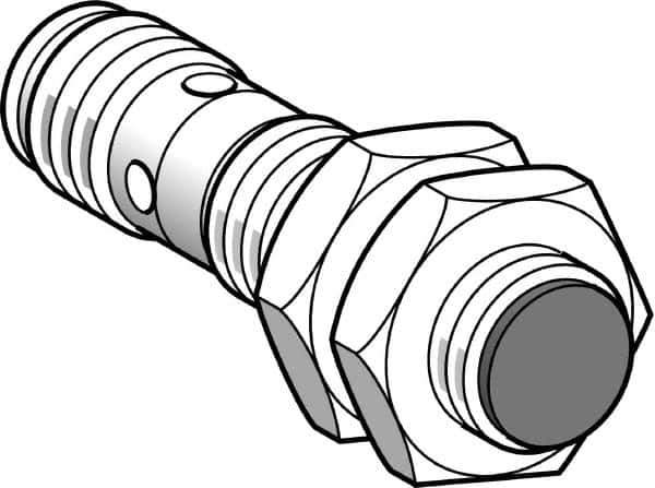 Telemecanique Sensors - NPN, PNP, 2mm Detection, Cylinder, Inductive Proximity Sensor - 2 Wires, IP67, IP69, 12 to 24 VDC, M12x1 Thread, 50mm Long - Top Tool & Supply