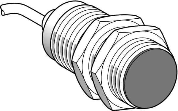 Telemecanique Sensors - PNP, 15mm Detection, Cylinder, Inductive Proximity Sensor - 3 Wires, IP65, IP67, 12 to 24 VDC, M30x1.5 Thread, 43mm Long - Top Tool & Supply