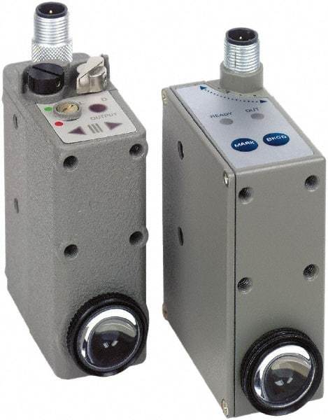 Telemecanique Sensors - 4 Pin M12 Connector, 9mm Nominal Distance, Shock and Vibration Resistant, Diffused Photoelectric Sensor - 12 to 24 VDC, 10 kHz, Zinc Alloy, 58mm Long x 31mm Wide x 82mm High - Top Tool & Supply