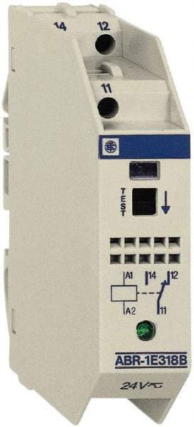 Schneider Electric - 7 Milliamp, 2NO Configuration, Interface Relay Module - DIN Rail Mount, 23 to 104°F, 230 to 240 VAC - Top Tool & Supply