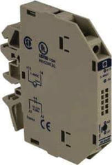 Schneider Electric - 17 Milliamp, NC Configuration, Interface Relay Module - DIN Rail Mount, 23 to 131°F, 120 to 127 Volt - Top Tool & Supply