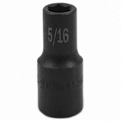 SK - Impact Socket - 3/8"DR 6PT 5/16" SEMI-DEEP SOCKET - Top Tool & Supply