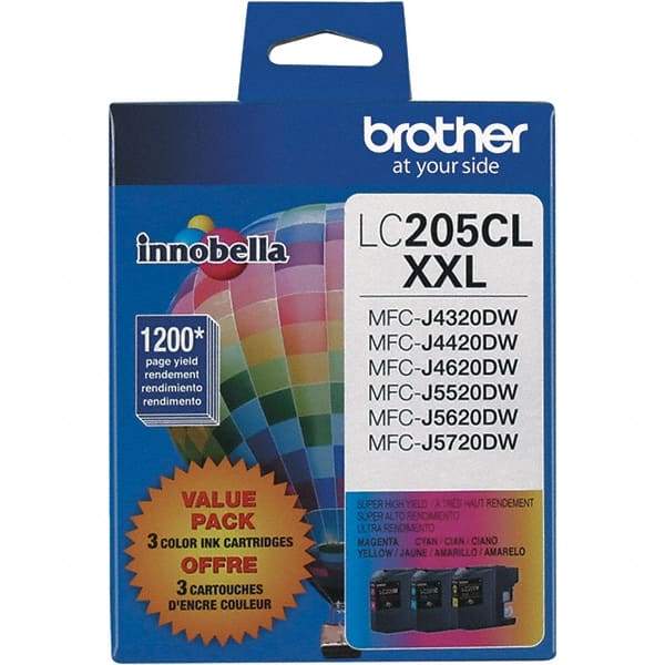 Brother - Cyan, Magenta & Yellow Ink Cartridge - Use with Brother MFC-J4320DW, J4420DW, J4620DW, J5520DW, J5620DW, J5720DW - Top Tool & Supply