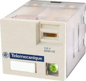 Schneider Electric - 3,750 VA Power Rating, Electromechanical Plug-in General Purpose Relay - 15 Amp at 250 VAC & 28 VDC, 3CO, 120 VAC - Top Tool & Supply