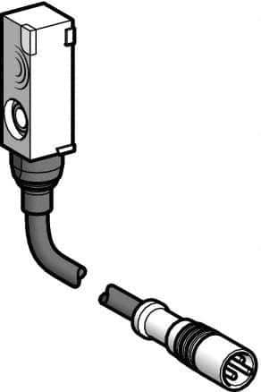 Telemecanique Sensors - PNP, NC, Flat, Inductive Proximity Sensor - 3 Wires, IP67, 12 to 24 VDC, 8mm Wide - Top Tool & Supply