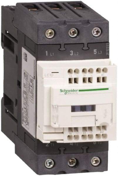 Schneider Electric - 3 Pole, 24 Coil VDC, 40 Amp at 440 VAC, Nonreversible IEC Contactor - CCC, CSA, CSA C22.2 No. 14, EN/IEC 60947-4-1, EN/IEC 60947-5-1, GOST, RoHS Compliant, UL 508, UL Listed - Top Tool & Supply