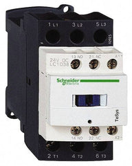 Schneider Electric - 3 Pole, 24 Coil VDC, 38 Amp at 440 VAC, Nonreversible IEC Contactor - Bureau Veritas, CCC, CSA, CSA C22.2 No. 14, DNV, EN/IEC 60947-4-1, EN/IEC 60947-5-1, GL, GOST, LROS, RINA, RoHS Compliant, UL 508, UL Listed - Top Tool & Supply