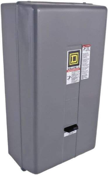 Square D - 120 Coil VAC at 60 Hz, 208 Coil VAC at 60 Hz, 90 Amp, NEMA Size 3, Nonreversible Enclosed Enclosure NEMA Motor Starter - 3 Phase hp: 25 at 200 VAC, 30 at 230 VAC, 50 at 460 VAC, 50 at 575 VAC, 1 Enclosure Rating - Top Tool & Supply