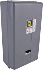 Square D - 220 Coil VAC at 50 Hz, 240 Coil VAC at 60 Hz, 135 Amp, NEMA Size 4, Nonreversible Enclosed Enclosure NEMA Motor Starter - 50 hp at 1 Phase, 1 Enclosure Rating - Top Tool & Supply