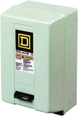 Square D - 3 Pole, 220 Coil VAC at 50 Hz, 240 Coil VAC at 60 Hz, 90 Amp NEMA Contactor - NEMA 1 Enclosure, 50 Hz at 220 VAC and 60 Hz at 240 VAC - Top Tool & Supply