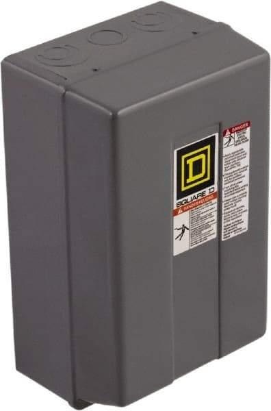 Square D - 1 NEMA Rated, 3 Pole, Electrically Held Lighting Contactor - 60 A (Tungsten), 110 VAC at 50 Hz, 120 VAC at 60 Hz - Top Tool & Supply