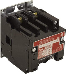 Square D - No Enclosure, 2 Pole, Electrically Held Lighting Contactor - 30 A (Tungsten), 208 VAC at 60 Hz - Top Tool & Supply