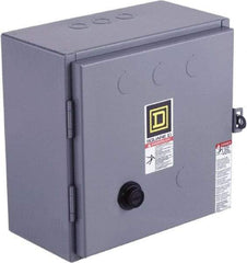 Square D - 208 Coil VAC at 60 Hz, 9 Amp, Reversible Enclosed Enclosure NEMA Motor Starter - 1-1/2 hp at 1 Phase, 1 Enclosure Rating - Top Tool & Supply