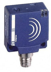 Telemecanique Sensors - NPN, 10 to 15mm Detection, Flat, Inductive Proximity Sensor - 3 Wires, IP67, 12 to 24 VDC, 26mm Wide - Top Tool & Supply