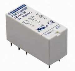 Schneider Electric - 3,000 VA Power Rating, Electromechanical Plug-in General Purpose Relay - 12 Amp at 250 VAC & 12 Amp at 28 VDC, 1CO, 230 VAC - Top Tool & Supply