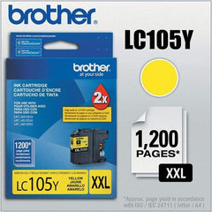 Brother - Yellow Ink Cartridge - Use with Brother MFC-J4310DW, J4410DW, J4510DW, J4610DW, J4710DW, J6520DW, J6720DW, J6920DW - Top Tool & Supply