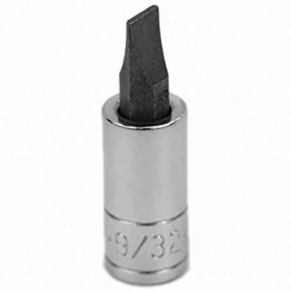 SK - Screwdriver & Drag Link Sockets - 3/8"DR 9/32" CHRM SLOTTED SCRDRVR SCKT BIT - Top Tool & Supply