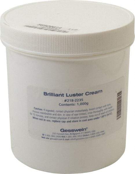 Made in USA - 1,000 g Polishing Compound - Use on Aluminum, Brass, Bronze, Chrome & Steel - Top Tool & Supply